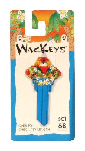 HILLMAN Wackeys Hawaiian House/Office Key Blank 68 SC1 Single For Schlage