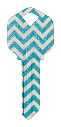 HILLMAN Wackey Teal House/Office Universal Key Blank KW1 Single