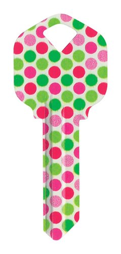 HILLMAN Wackey Polka Dots House/Office Universal Key Blank KW1 Single