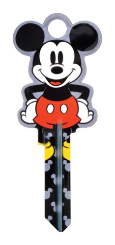 HILLMAN Disney Mickey Mouse House/Padlock Universal Key Blank KW1/10 Double