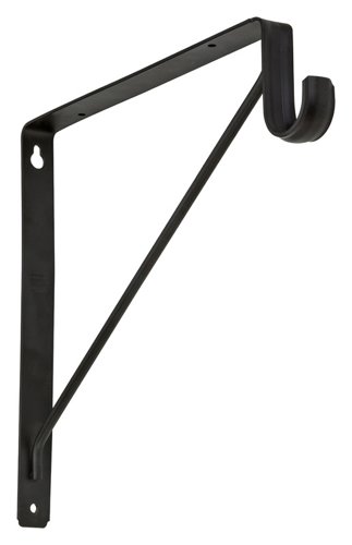 National Hardware Bronze Steel Shelf/Rod Bracket 32 Ga. 12-7/16 in. L 125 lb