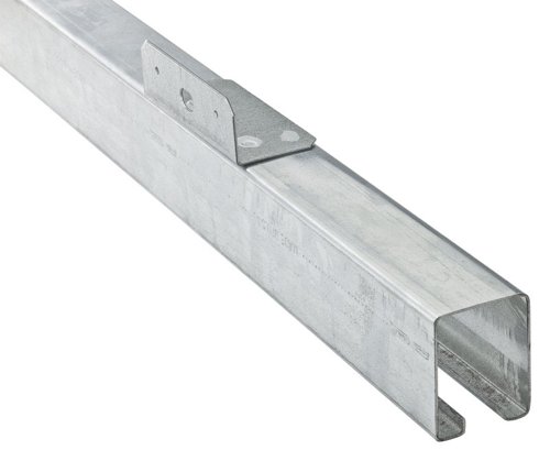 National Hardware 10 ft. L Galvanized Silver Steel Face Mount Box Rail 1 pk