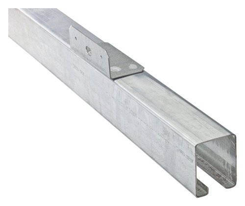 National Hardware 12 ft. L Galvanized Silver Steel Face Mount Box Rail 1 pk