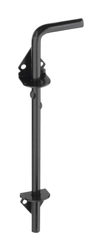 National Hardware 12 in. L Black Steel Cane Bolt 1 pk