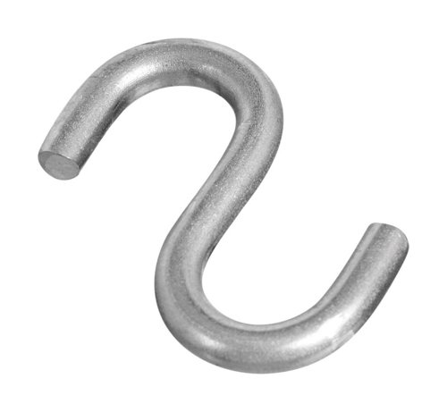 National Hardware Silver Stainless Steel 1-1/2 in. L Open S-Hook 55 lb 1 pk