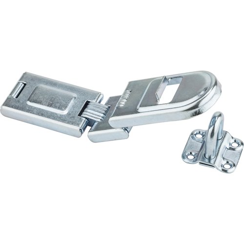 National Hardware Zinc-Plated Steel 7-3/4 in. L Double Hinge Safety Hasp 1 pk