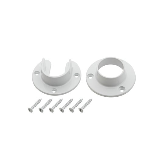 National Hardware 1.31 in. D Steel Closet Flange Set