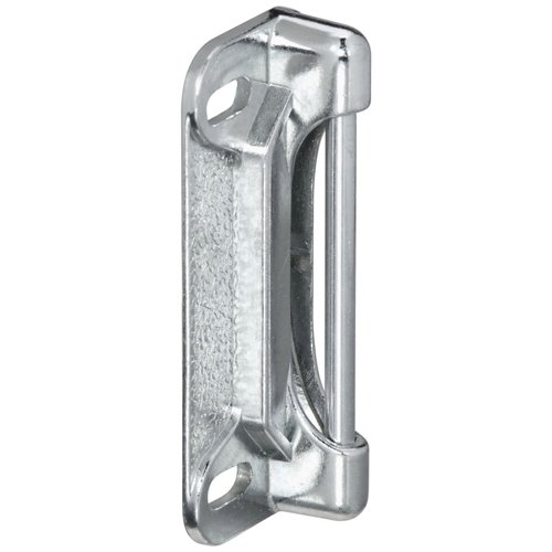 National Hardware Zinc-Plated Silver Steel Door Strike 1 pk