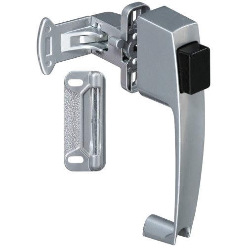 National Hardware Satin Silver Zinc Push Button Latch 1 pk