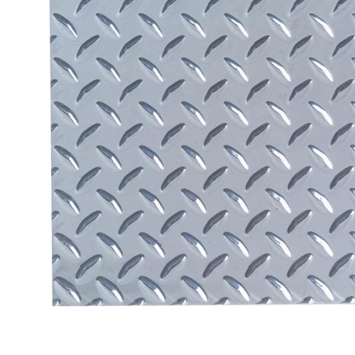 M-D BUILDING PRODUCTS 0.03 in. X 12 in. W X 24 in. L Silver Aluminum Diamond Tread Sheet Metal