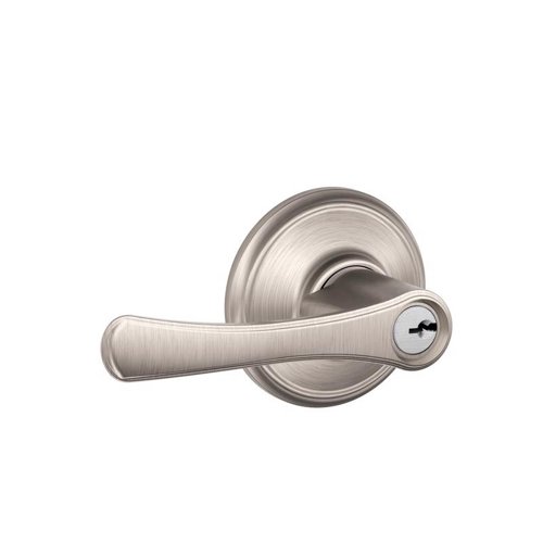 Schlage Avila Satin Nickel Entry Door Knob 1-3/4 in.