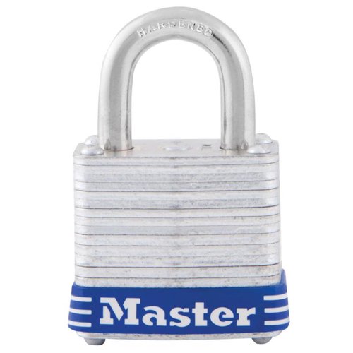 Master Lock 1 in. H X 1-1/8 in. W Laminated Steel 4-Pin Cylinder Exterior Padlock