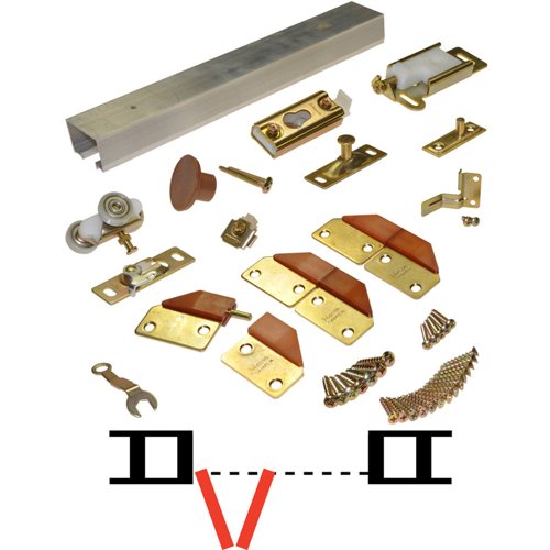 Johnson Hardware 100FD Aluminum Bi-fold Hardware Kit
