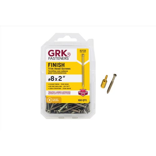 GRK Fasteners No. 8 X 2 in. L Star Coated W-Cut Screws 100 pk