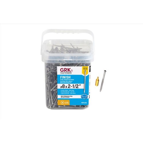 GRK Fasteners No. 8 in. X 2-1/2 in. L Star Trim Head W-Cut Construction Screws