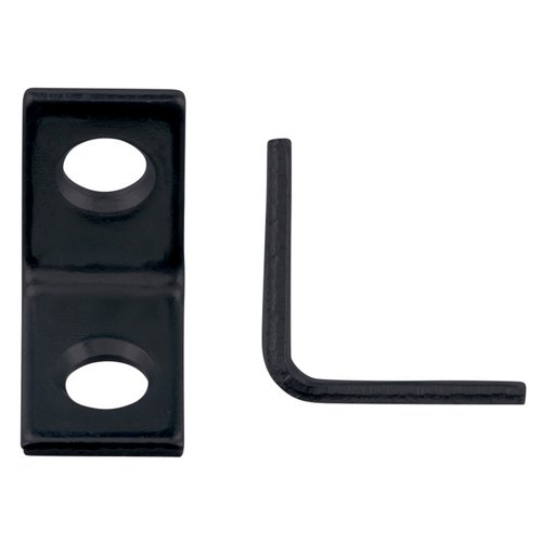 Hampton 3/4 in. H X 3/4 in. W Black Steel Inside L Corner Brace