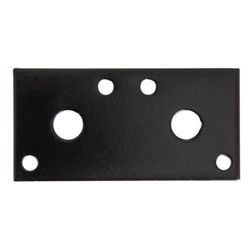 Hampton 3 in. H X 1-1/4 in. W X 1/8 in. L Black Steel Mending Plate