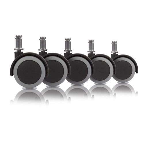 Slipstick 2 in. D Swivel Rubber Caster 330 lb 5 pk