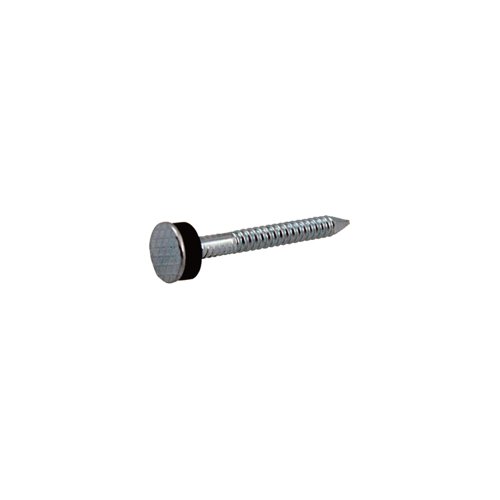 Grip-Rite 2-1/2 in. Roofing Electro-Galvanized Steel Nail Flat Head 1 lb
