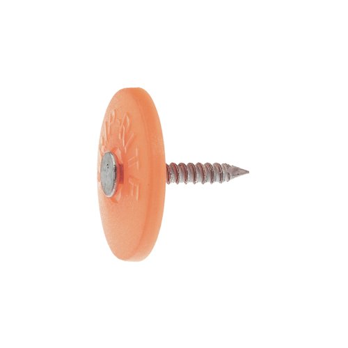 Grip-Rite No. 12 1 in. Cap Electro-Galvanized Steel Nail Plastic Head 1 lb