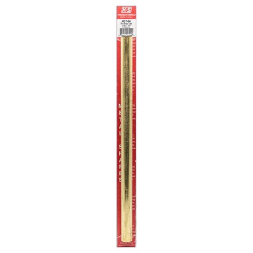 K&S 21/32 in. D X 12 in. L Round Brass Tube 1 pk