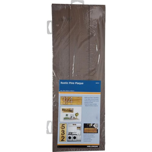 HILLMAN Brown Wood Rustic Address Plate