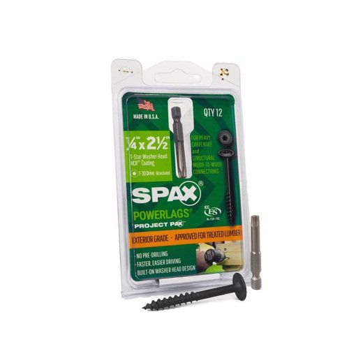 SPAX PowerLag 1/4 in. in. X 2-1/2 in. L T-30 Washer Head Serrated Structural Screws – Screws | City Lumber | Your One Stop Shop Hardware, Building Supplies & Tools in Texas San Angelo, Texas