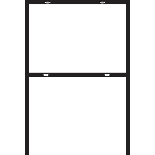 HILLMAN English Black Blank Sign Frame 24 in. H X 18 in. W