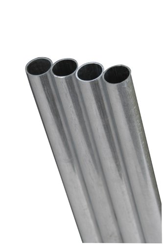K&S 1/8 in. D X 3 ft. L Round Aluminum Tube