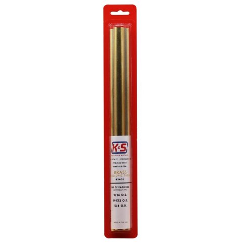 K&S 12 in. L Round Brass Tube 3 pk
