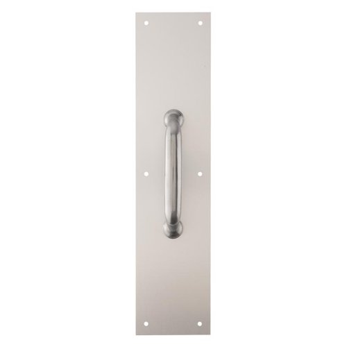 Brinks 15 in. L Satin Aluminum Pull Plate