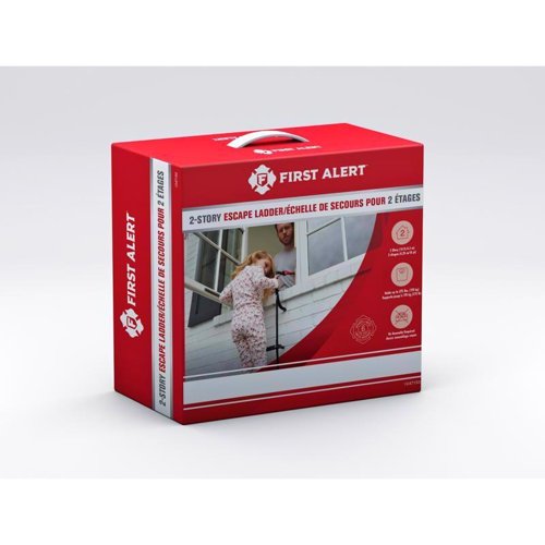 First Alert 14 ft. H Steel Fire Escape Ladder 375 lb. capacity