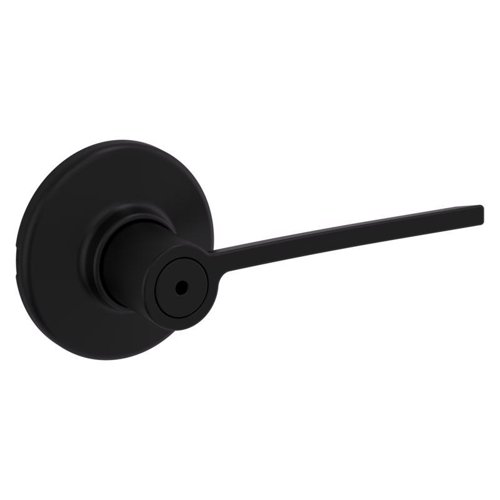 Kwikset Ladera Matte Black Privacy Lever Right or Left Handed