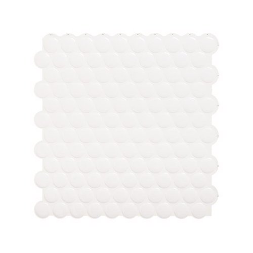 Smart Tiles 8.95 in. W X 8.98 in. L White Glazed Vinyl Adhesive Wall Tile 4 pc