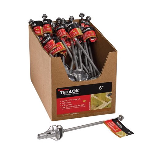 FastenMaster ThruLOK 1/2 in. X 8 in. L Hex Galvanized Steel Lag Screw 1 pk