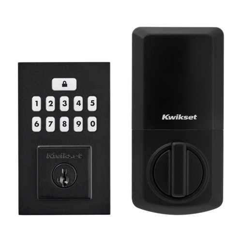 Kwikset SmartCode Matte Black Metal Electronic Deadbolt
