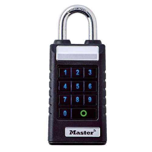 Master Lock 5.43 in. H X 1.71 in. W X 2.43  L Metal Single Locking Bluetooth Bluetooth Padlock
