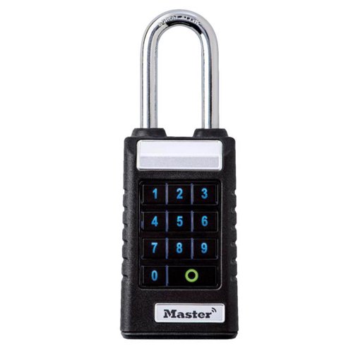 Master Lock 6.47 in. H X 1.71 in. W X 2.43  L Metal Single Locking Bluetooth Padlock