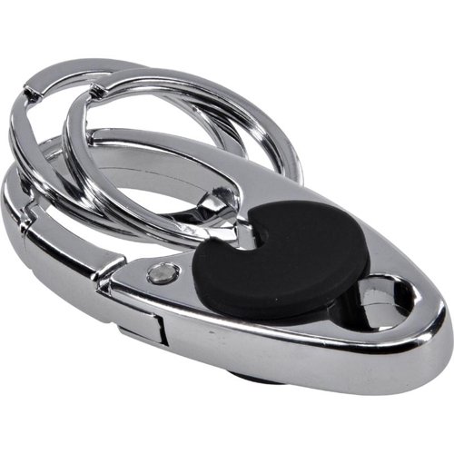 HILLMAN Metal Silver Split Key Clip