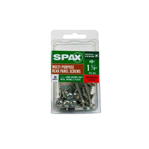 SPAX No. 8 X 1-1/4 in. L Phillips/Square Zinc-Plated Serrated Multi-Material Screw 30 pk – Screws | City Lumber | Your One Stop Shop Hardware, Building Supplies & Tools in Texas San Angelo, Texas
