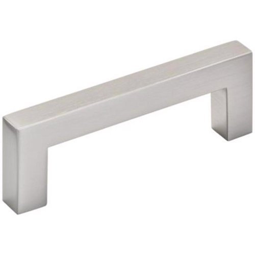 Amerock Contemporary Square Cabinet Pull 3 in. Satin Nickel Silver 1 pk