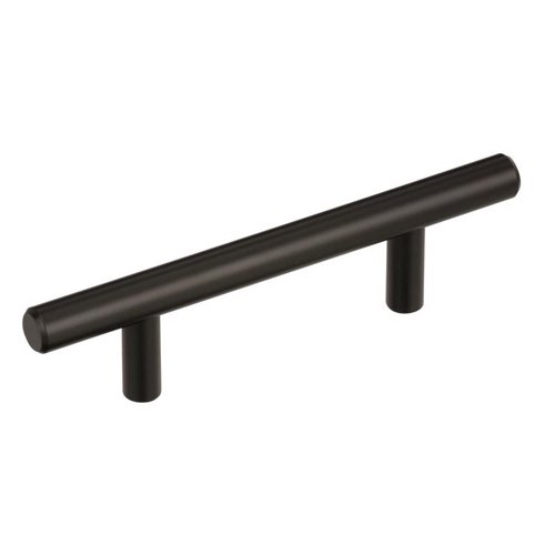 Amerock Contemporary T-Bar Bar Pull 3 in. Black Bronze 5 pk