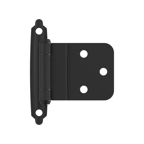 Amerock 2-15/79 in. W X 2-3/4 in. L Flat Black Steel Cabinet Hinge 10 pk