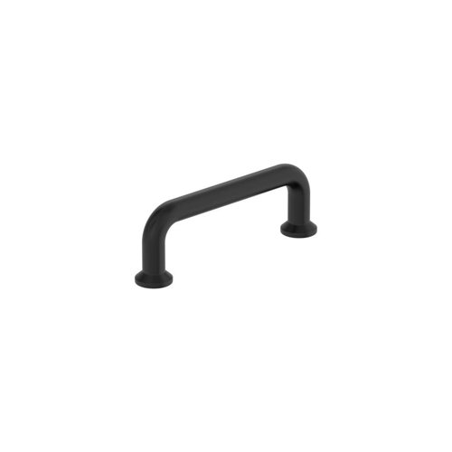 Amerock Contemporary Cabinet Pull 3 in. Matte Black Black 6 pk