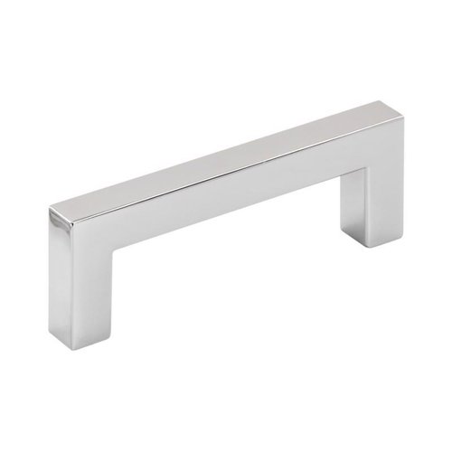 Amerock Monument Contemporary Bar Cabinet Pull 3 in. Polished Chrome Silver 1 pk