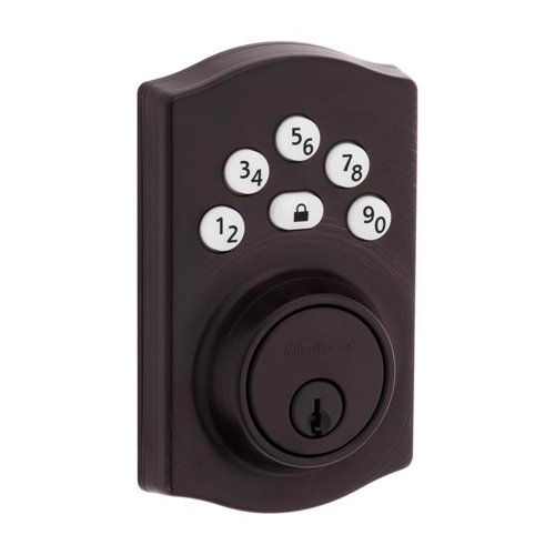 Kwikset Powerbolt Venetian Bronze Zinc Electronic Deadbolt