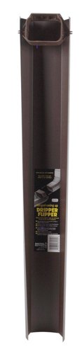 Amerimax Dripper Flipper 2.5 in. H X 4.5 in. W X 30 in. L Brown Vinyl Downspout Extension