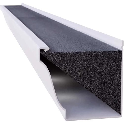 GutterFoam Original 5 in. W X 48 in. L Black Polyether Outdoor Foam Gutter Guard 8 pk