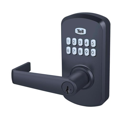 Tell Matte Black Steel Electronic Keypad Entry Lock