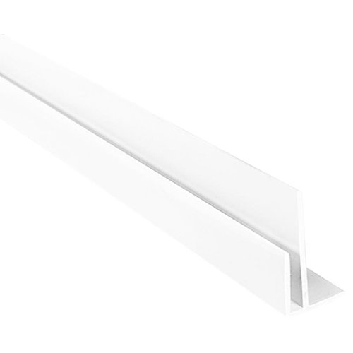 Palram Palclad Pro 0.75 in. H X 1.25 in. W X 96 in. L Prefinished White PVC Outside Corner Molding